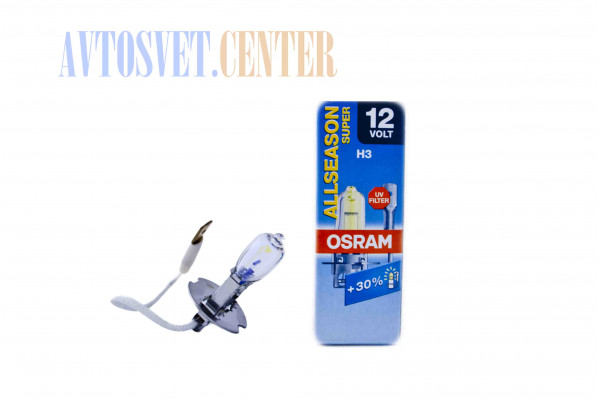 Лампа H3 12V 55W+30% ALLSEASON (OSRAM)