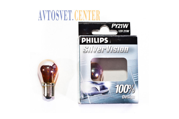 Лампа PY21W 12V SilverVision (PHILIPS)