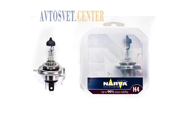 Лампа H4 12V 60/55W+90% (NARVA)