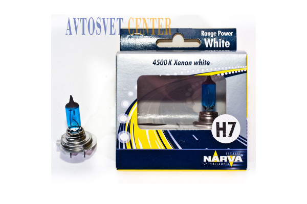 Лампа H7 12V 55W Range Power White 4500K (NARVA) (48607) 