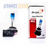 Лампа H27(881) 12V 27W SUPER WHITE (4) (BioLight)